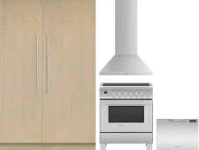 5 Piece Package Includes Refrigerator, Freezer, Range, Hood And Dishwasher